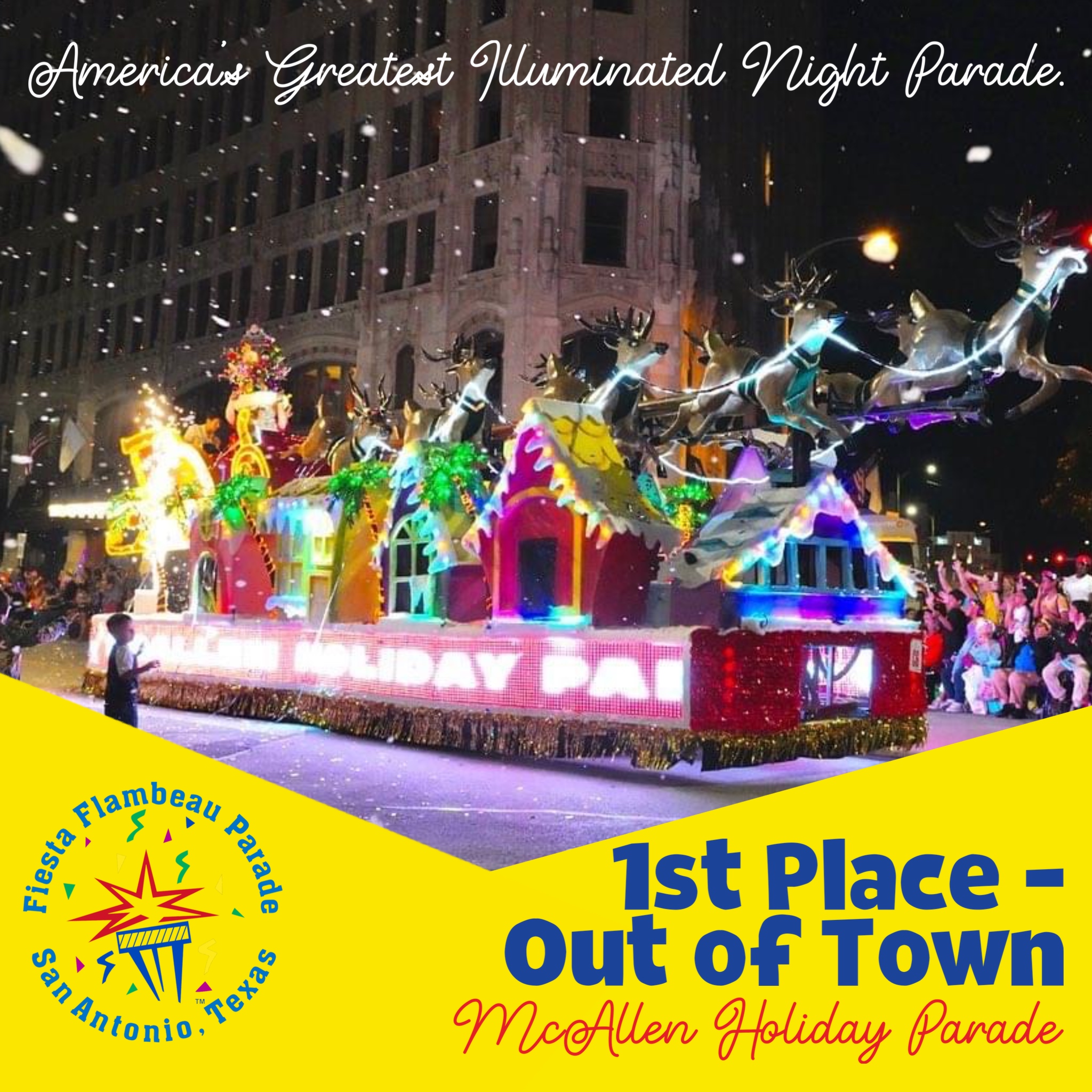 Fiesta Flambeau lights up San Antonio streets Saturday night
